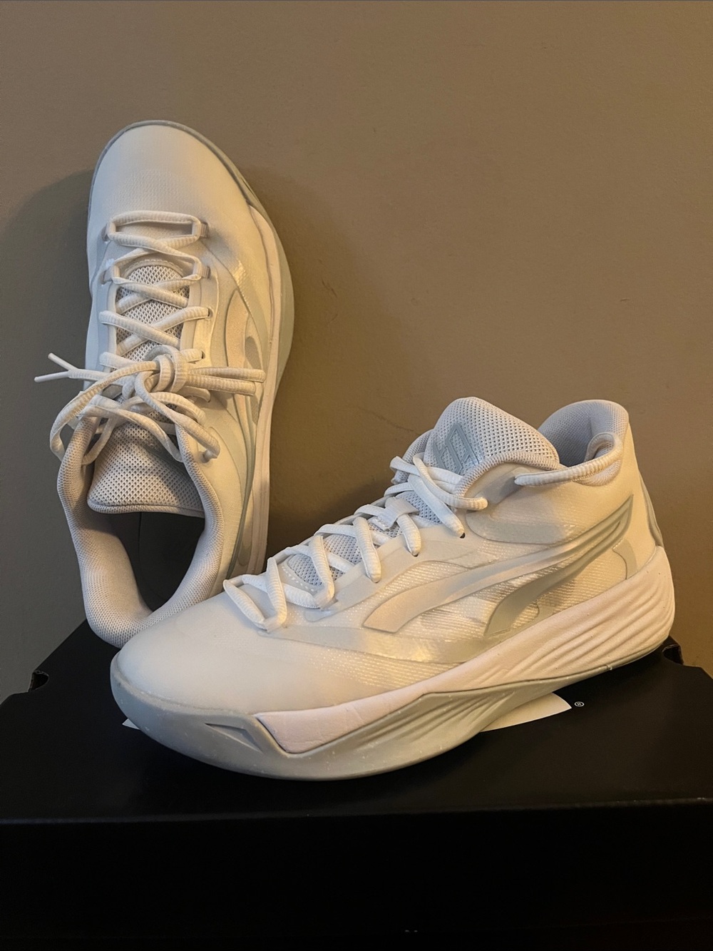Puma Women's White High-Top Athletic Sneakers